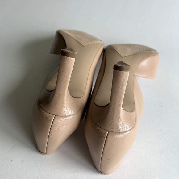 Franco Sarto L-Tana Cream Leather Point Toe Classic Heels size 9 - Picture 13 of 16